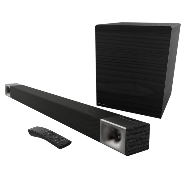 Klipsch 45" Powered 3.1 Sound bar 600w 8" Wireless Sub Combo Package